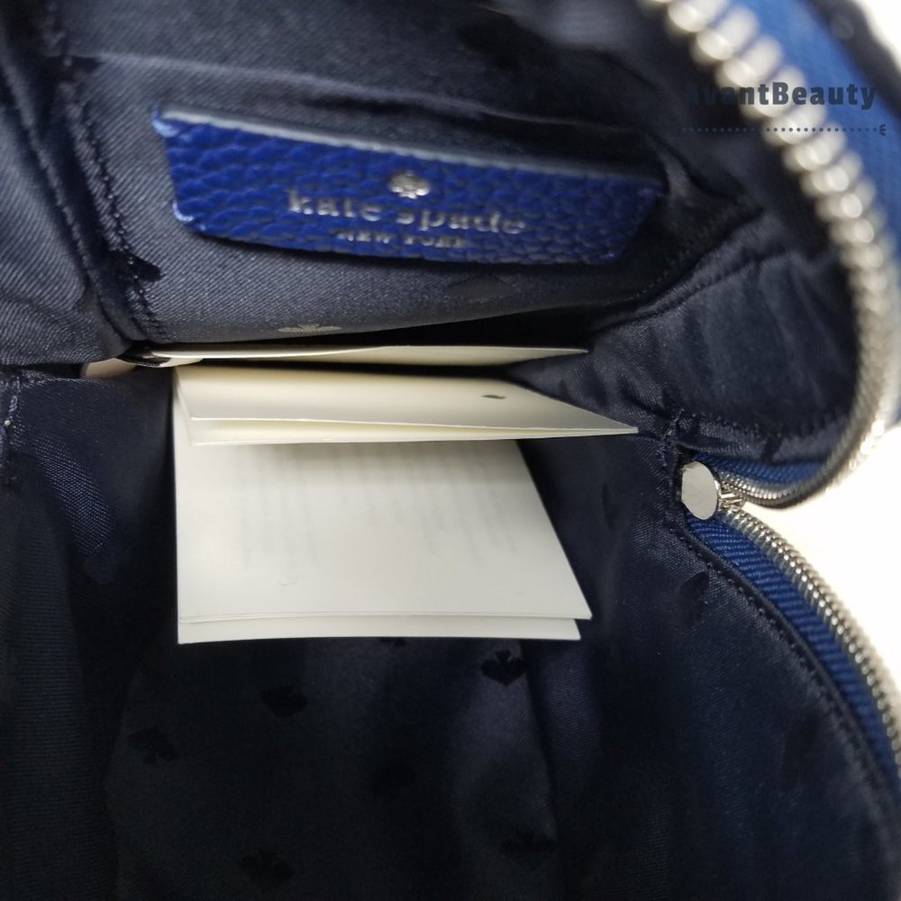 Kate Spade Whale Striped Blue Crossbody Shore Bag - Picture 13 of 15